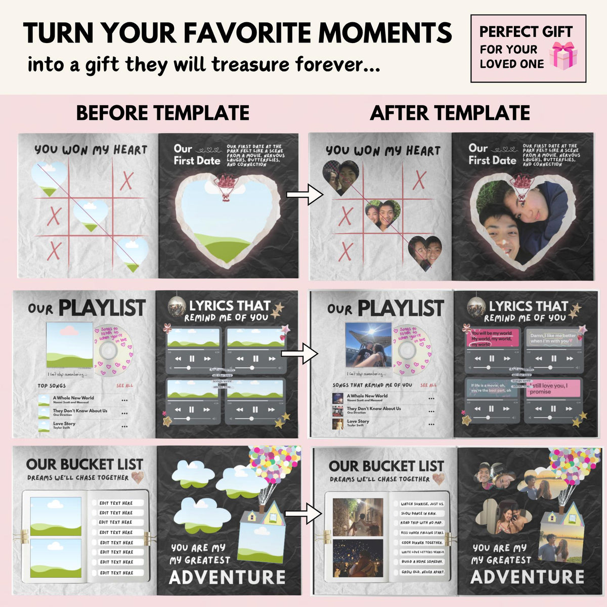 Couple photo book example
