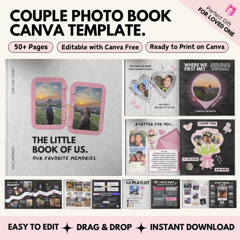 Custom couple photo book