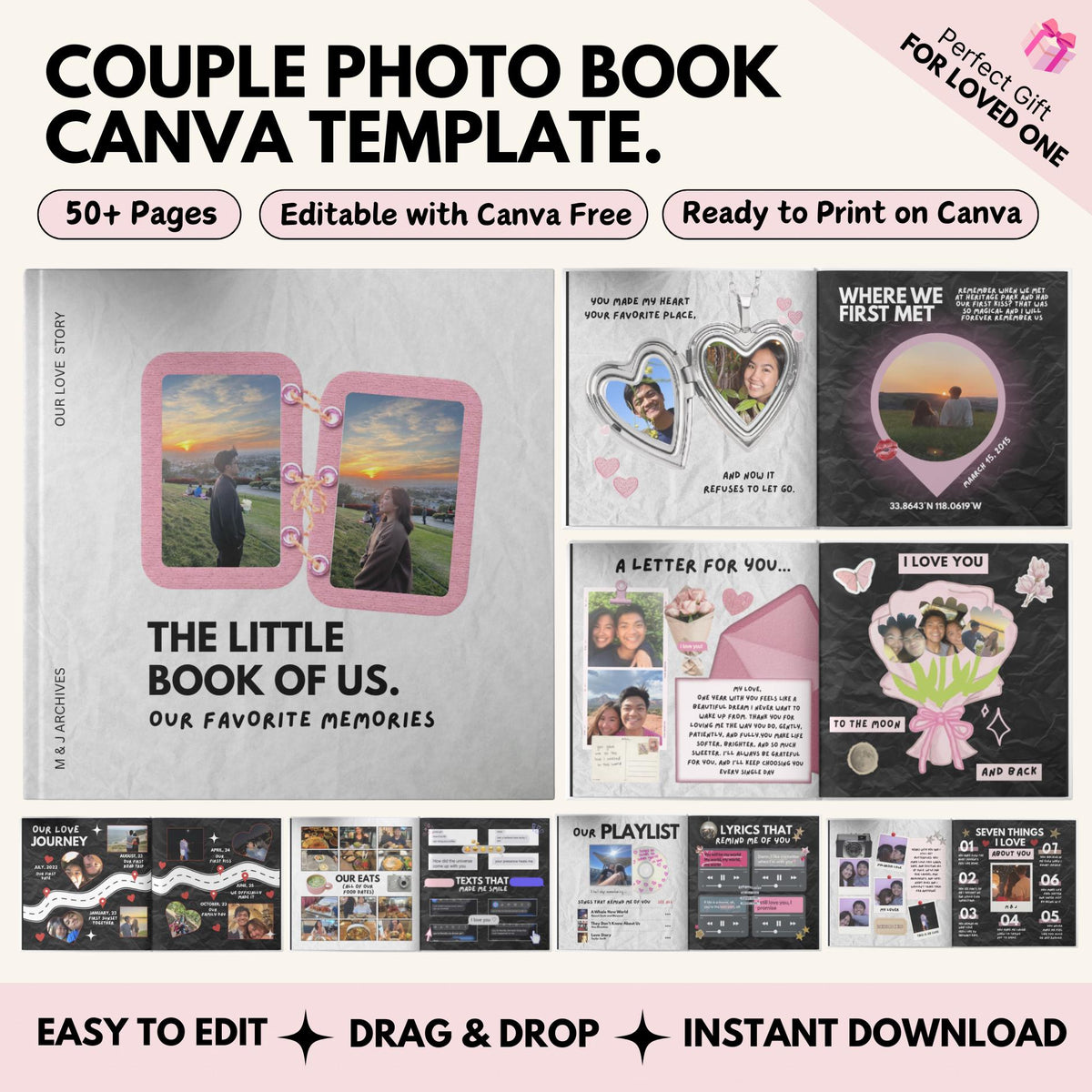 Custom couple photo book