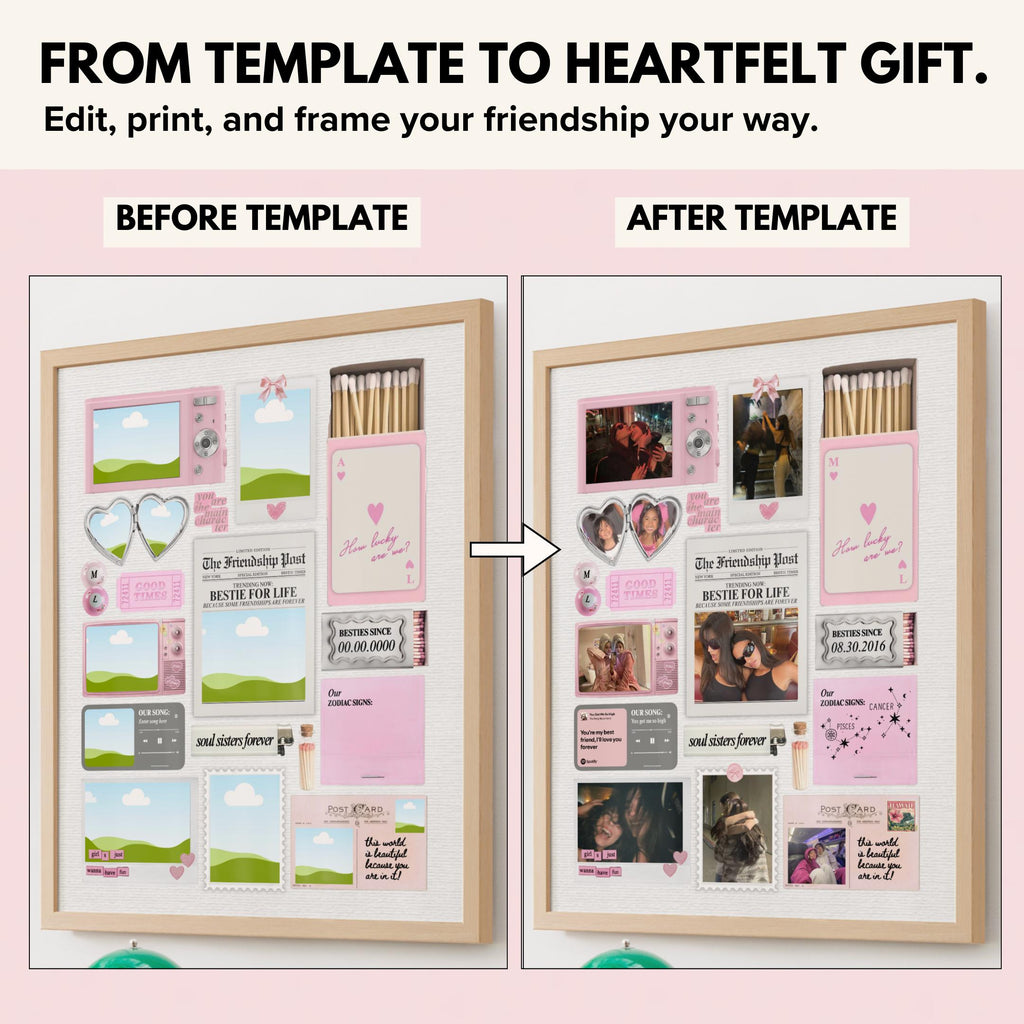 Custom BFF birthday matchbook