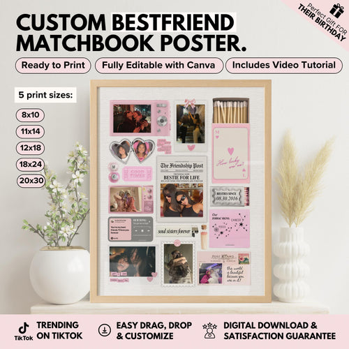 Best friend matchbook poster