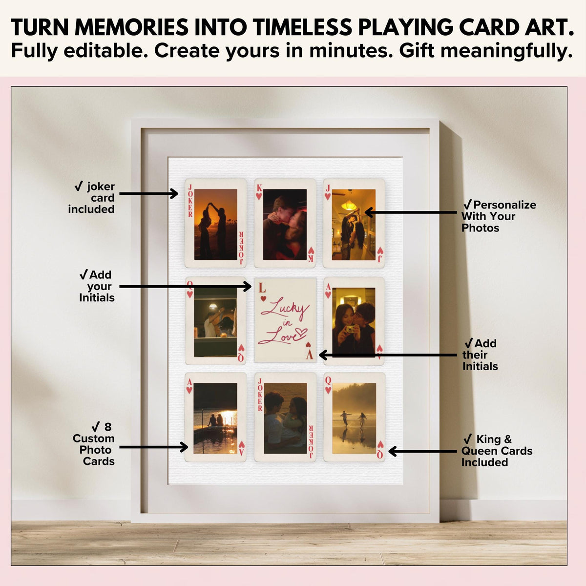 Couple playing cards example