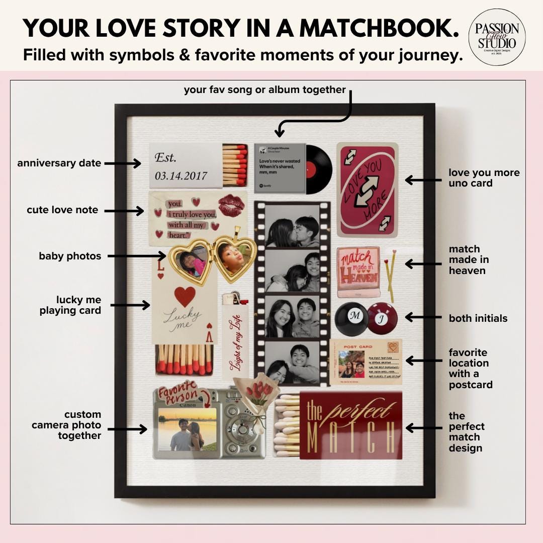 Couple matchbook printable